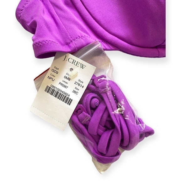 NWT J.Crew  Convertible Top Bikini Set, Size 36C/L, - Picture 7 of 11
